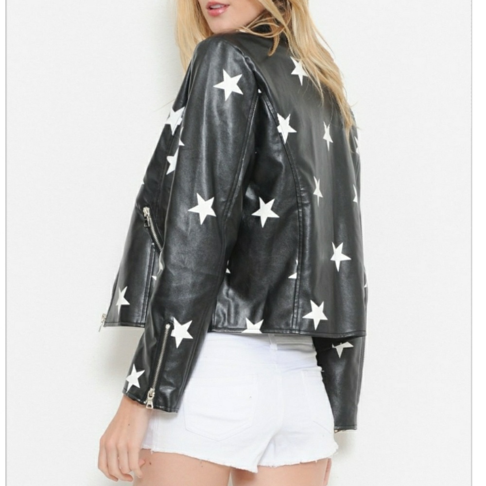 🔴LAST 1🔴 "BE A STAR" MOTO JACKET - Picture 3 of 4